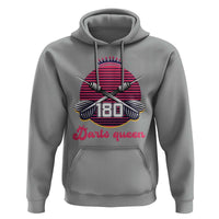 Darts Queen 180 Max Score Hoodie Funny Bullseye Shooter Gift - Wonder Print Shop