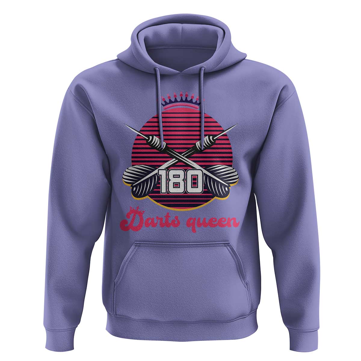 Darts Queen 180 Max Score Hoodie Funny Bullseye Shooter Gift - Wonder Print Shop