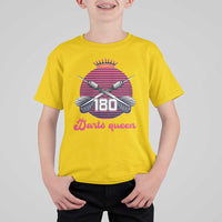 Darts Queen 180 Max Score T Shirt For Kid Funny Bullseye Shooter Gift - Wonder Print Shop