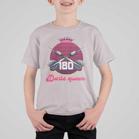 Darts Queen 180 Max Score T Shirt For Kid Funny Bullseye Shooter Gift - Wonder Print Shop