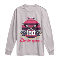Darts Queen 180 Max Score Long Sleeve Shirt Funny Bullseye Shooter Gift - Wonder Print Shop