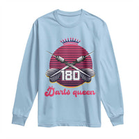 Darts Queen 180 Max Score Long Sleeve Shirt Funny Bullseye Shooter Gift - Wonder Print Shop