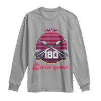 Darts Queen 180 Max Score Long Sleeve Shirt Funny Bullseye Shooter Gift - Wonder Print Shop