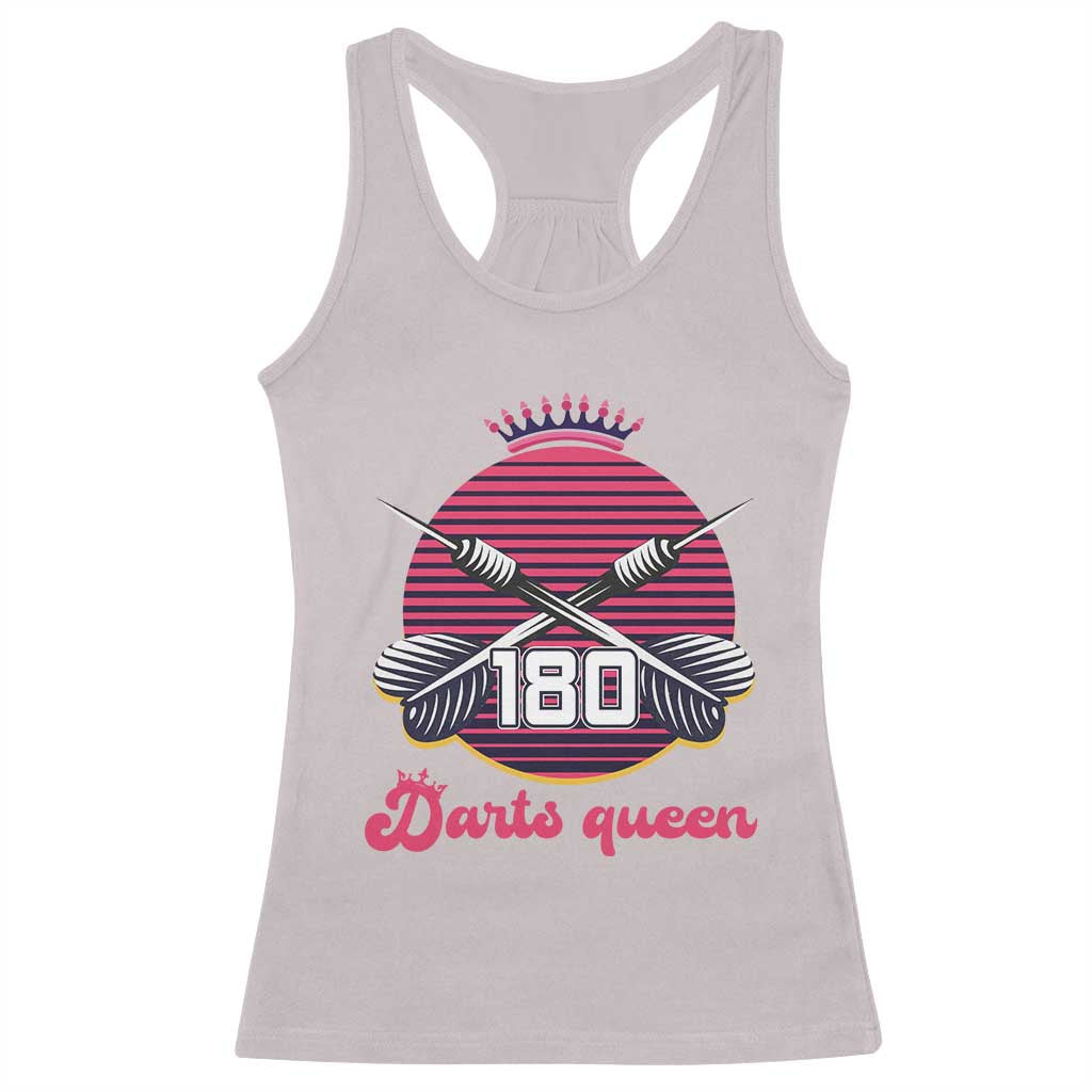 Darts Queen 180 Max Score Racerback Tank Top Funny Bullseye Shooter Gift - Wonder Print Shop