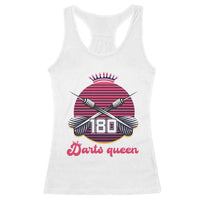 Darts Queen 180 Max Score Racerback Tank Top Funny Bullseye Shooter Gift - Wonder Print Shop