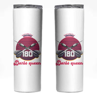 Darts Queen 180 Max Score Skinny Tumbler Funny Bullseye Shooter Gift - Wonder Print Shop