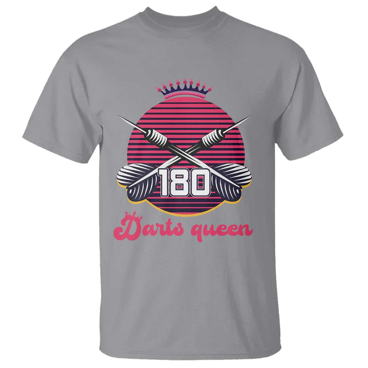Darts Queen 180 Max Score T Shirt Funny Bullseye Shooter Gift - Wonder Print Shop