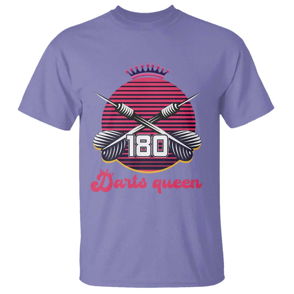 Darts Queen 180 Max Score T Shirt Funny Bullseye Shooter Gift - Wonder Print Shop