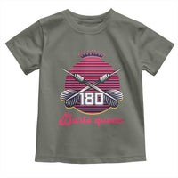 Darts Queen 180 Max Score Toddler T Shirt Funny Bullseye Shooter Gift - Wonder Print Shop