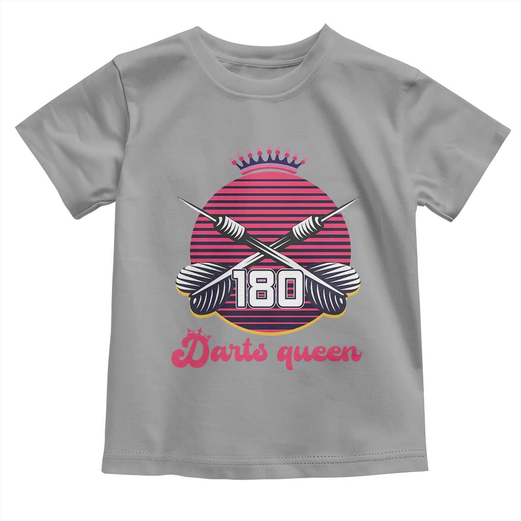Darts Queen 180 Max Score Toddler T Shirt Funny Bullseye Shooter Gift - Wonder Print Shop