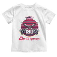 Darts Queen 180 Max Score Toddler T Shirt Funny Bullseye Shooter Gift - Wonder Print Shop