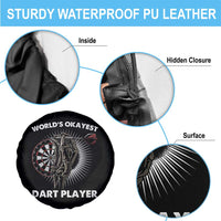 World's Okayest Dart Player Spare Tire Cover Funny Bullseye Shooter Gift - Wonder Print Shop