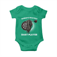 World's Okayest Dart Player Baby Onesie Funny Bullseye Shooter Gift - Wonder Print Shop