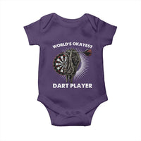 World's Okayest Dart Player Baby Onesie Funny Bullseye Shooter Gift - Wonder Print Shop