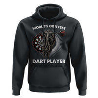 World's Okayest Dart Player Hoodie Funny Bullseye Shooter Gift - Wonder Print Shop