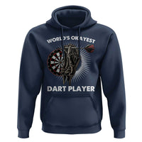 World's Okayest Dart Player Hoodie Funny Bullseye Shooter Gift - Wonder Print Shop