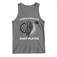 World's Okayest Dart Player Tank Top Funny Bullseye Shooter Gift - Wonder Print Shop