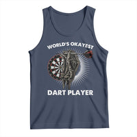 World's Okayest Dart Player Tank Top Funny Bullseye Shooter Gift - Wonder Print Shop
