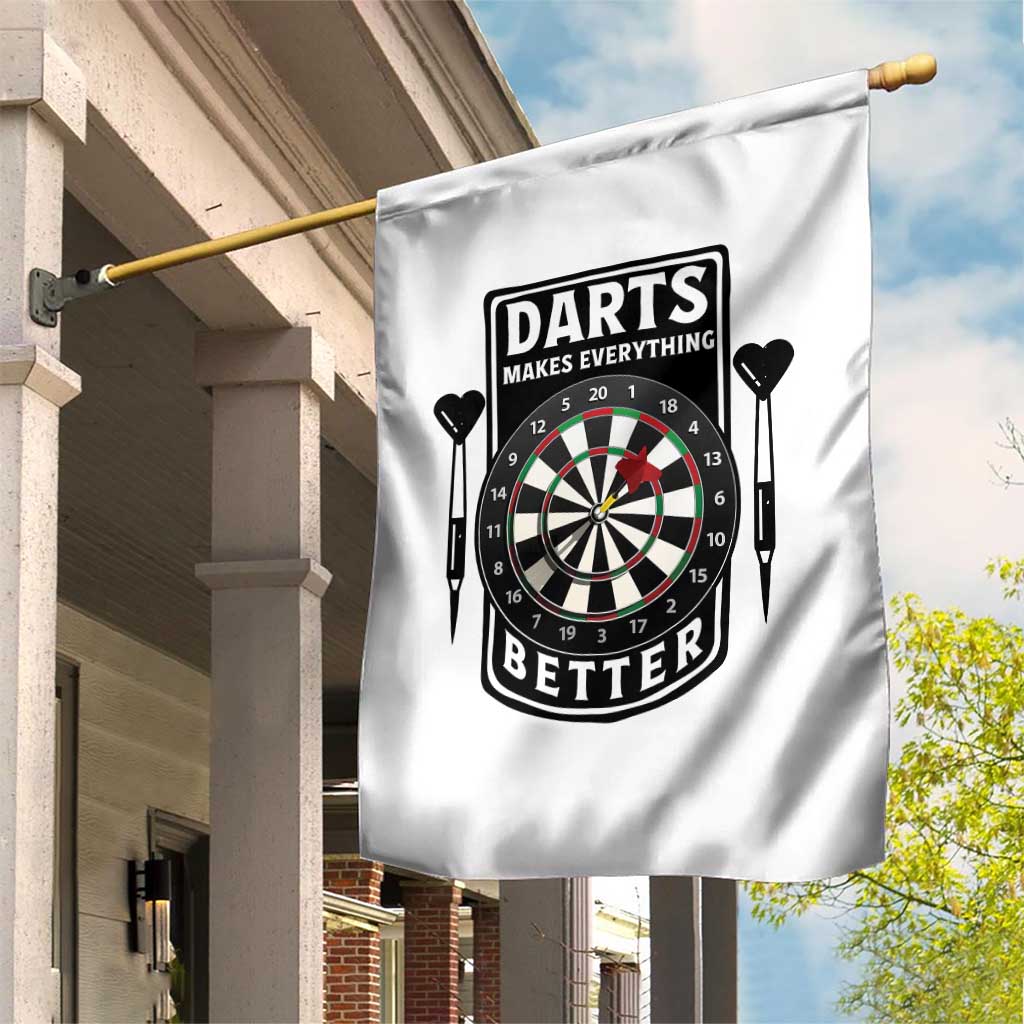 Darts Makes Everything Better Garden Flag Darts Lover Gift - Wonder Print Shop
