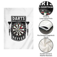 Darts Makes Everything Better Garden Flag Darts Lover Gift - Wonder Print Shop
