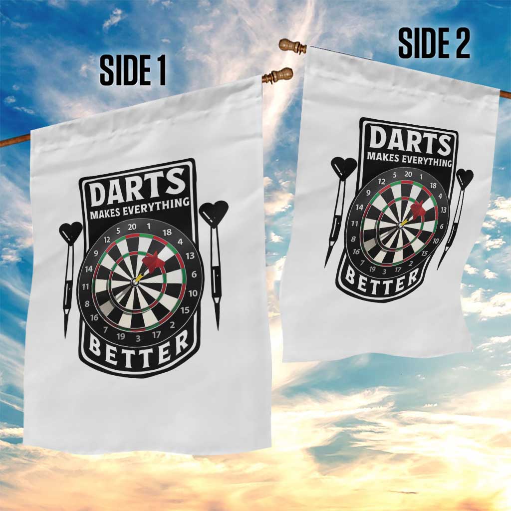 Darts Makes Everything Better Garden Flag Darts Lover Gift - Wonder Print Shop