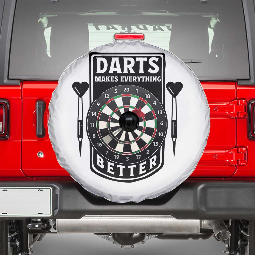 Darts Makes Everything Better Spare Tire Cover Darts Lover Gift - Wonder Print Shop