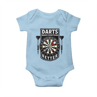 Darts Makes Everything Better Baby Onesie Darts Lover Gift - Wonder Print Shop