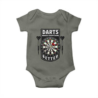 Darts Makes Everything Better Baby Onesie Darts Lover Gift - Wonder Print Shop