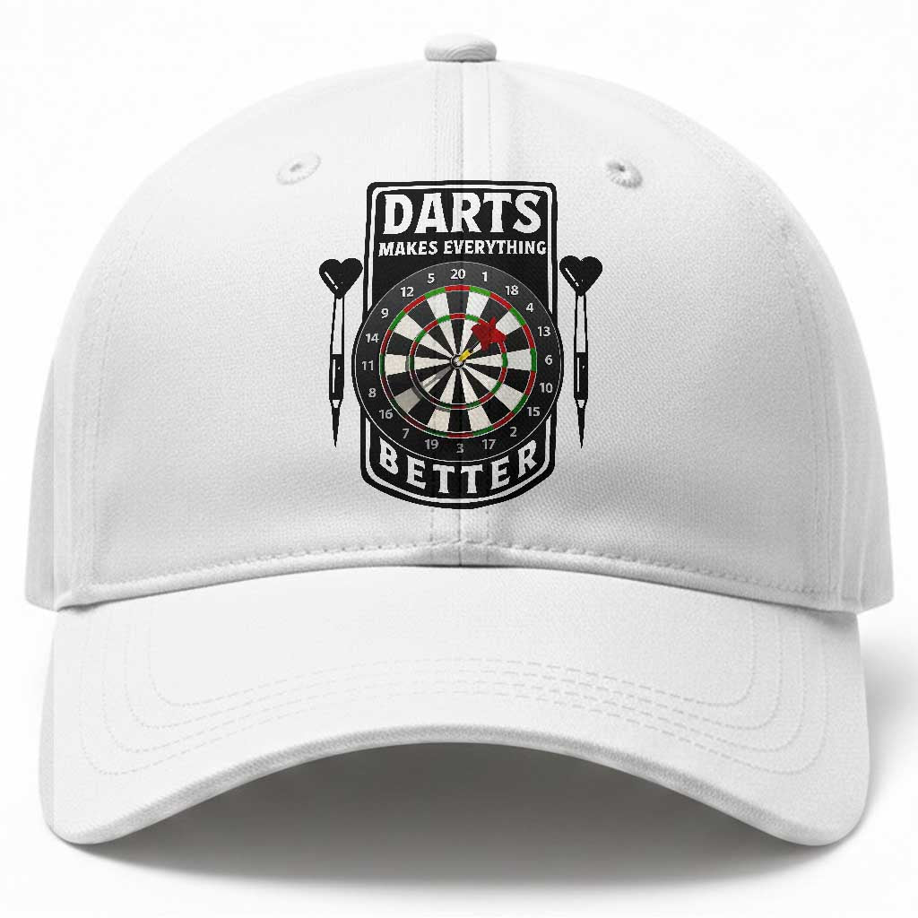 Darts Makes Everything Better Baseball Cap Darts Lover Gift