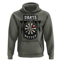 Darts Makes Everything Better Hoodie Darts Lover Gift - Wonder Print Shop