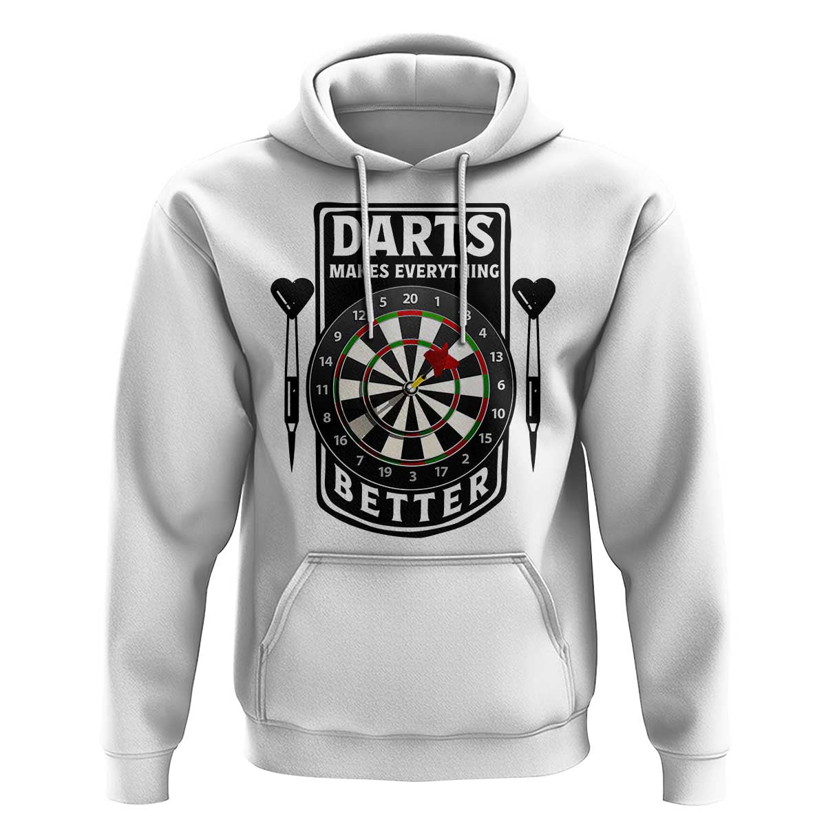 Darts Makes Everything Better Hoodie Darts Lover Gift - Wonder Print Shop