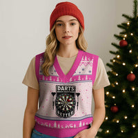 Darts Makes Everything Better V-Neck Knit Sweater Vest Darts Lover Gift - Wonder Print Shop