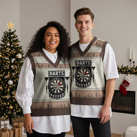 Darts Makes Everything Better V-Neck Knit Sweater Vest Darts Lover Gift - Wonder Print Shop