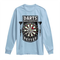 Darts Makes Everything Better Long Sleeve Shirt Darts Lover Gift - Wonder Print Shop