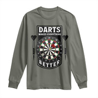 Darts Makes Everything Better Long Sleeve Shirt Darts Lover Gift - Wonder Print Shop