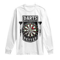 Darts Makes Everything Better Long Sleeve Shirt Darts Lover Gift - Wonder Print Shop