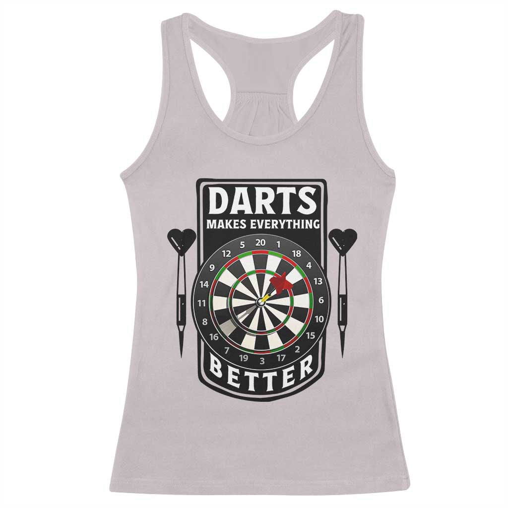 Darts Makes Everything Better Racerback Tank Top Darts Lover Gift - Wonder Print Shop