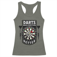 Darts Makes Everything Better Racerback Tank Top Darts Lover Gift - Wonder Print Shop