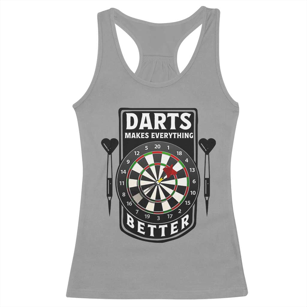 Darts Makes Everything Better Racerback Tank Top Darts Lover Gift - Wonder Print Shop