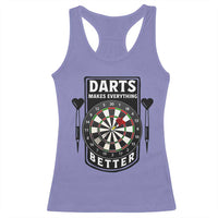 Darts Makes Everything Better Racerback Tank Top Darts Lover Gift - Wonder Print Shop
