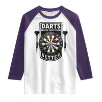 Darts Makes Everything Better Raglan Shirt Darts Lover Gift - Wonder Print Shop
