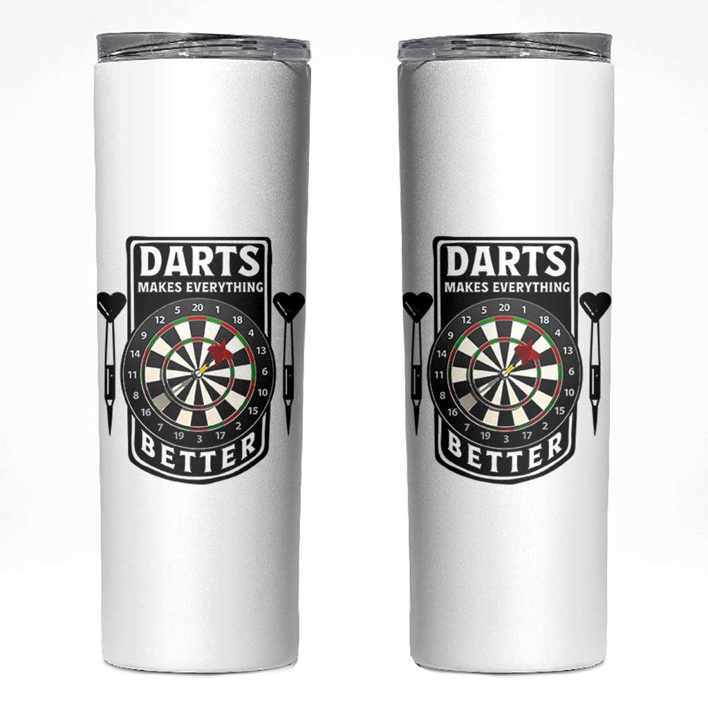 Darts Makes Everything Better Skinny Tumbler Darts Lover Gift - Wonder Print Shop