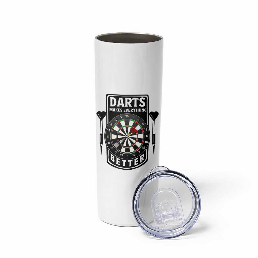 Darts Makes Everything Better Skinny Tumbler Darts Lover Gift - Wonder Print Shop