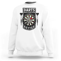 Darts Makes Everything Better Sweatshirt Darts Lover Gift - Wonder Print Shop