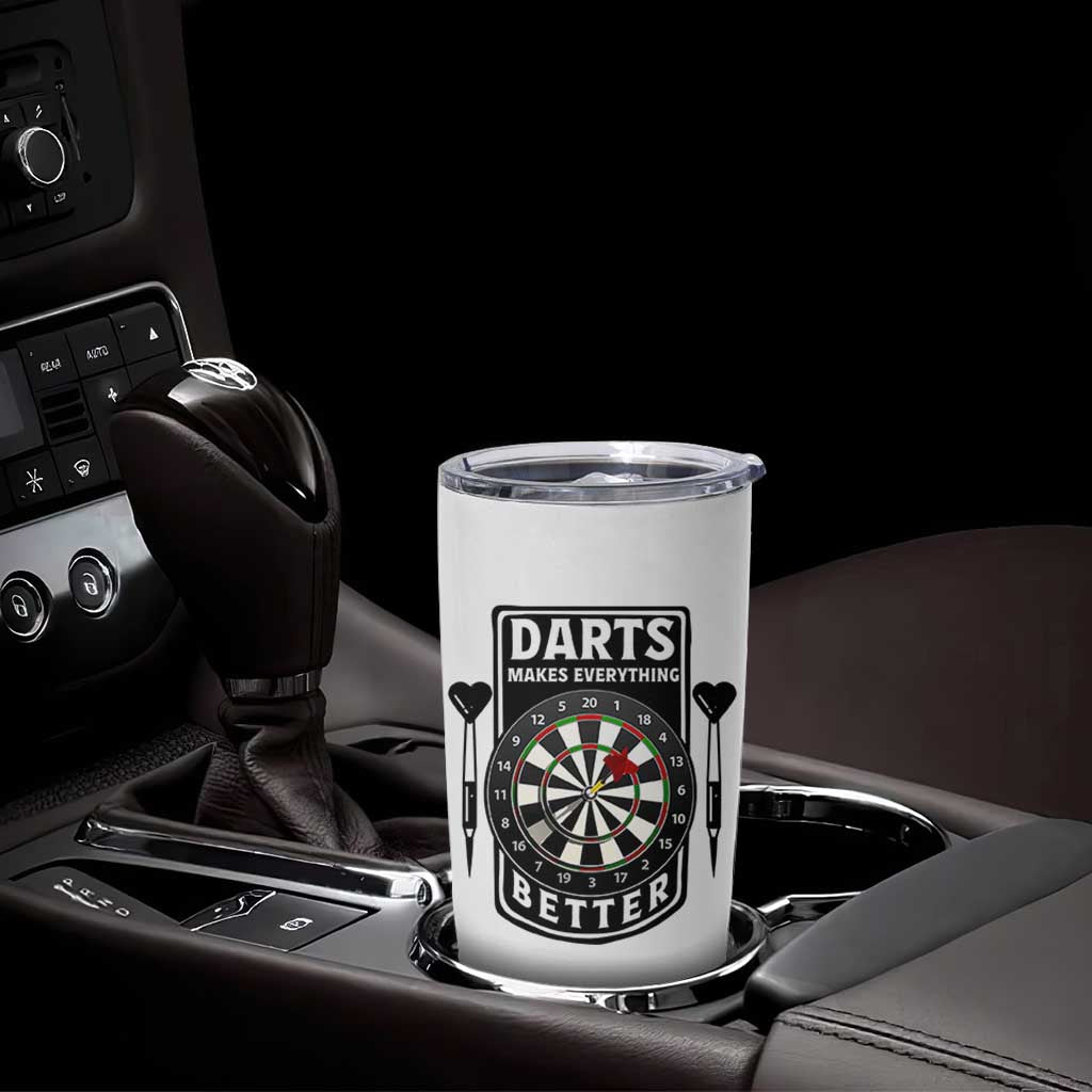 Darts Makes Everything Better Tumbler Cup Darts Lover Gift - Wonder Print Shop