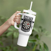 Darts Makes Everything Better Tumbler With Handle Darts Lover Gift - Wonder Print Shop