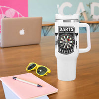Darts Makes Everything Better Tumbler With Handle Darts Lover Gift - Wonder Print Shop