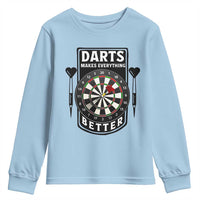 Darts Makes Everything Better Youth Sweatshirt Darts Lover Gift - Wonder Print Shop