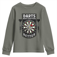 Darts Makes Everything Better Youth Sweatshirt Darts Lover Gift - Wonder Print Shop