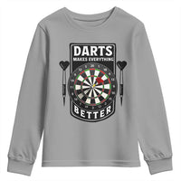 Darts Makes Everything Better Youth Sweatshirt Darts Lover Gift - Wonder Print Shop